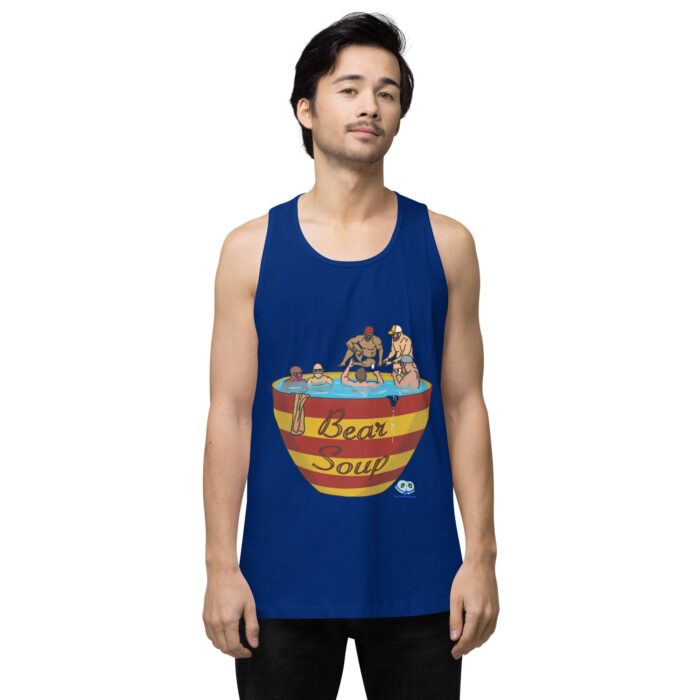 Men’s premium tank top - Bear Soup - Image 7