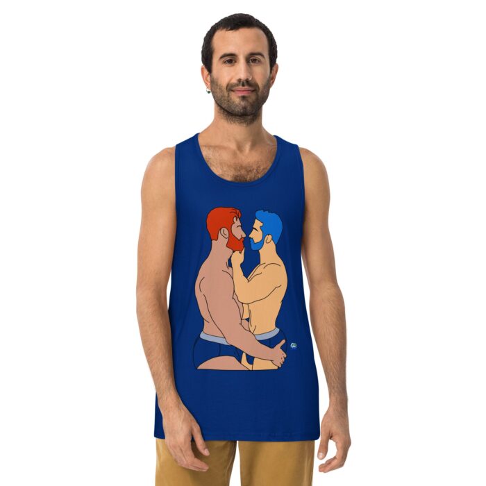 Men’s premium tank top - Brief Kiss - Image 4