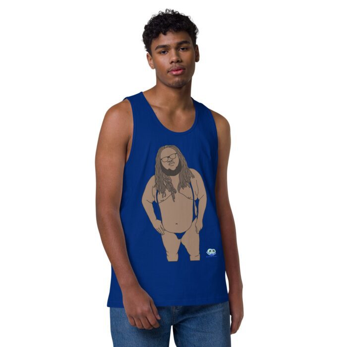 Men’s premium tank top - Chub with Dreadlocks - Image 6