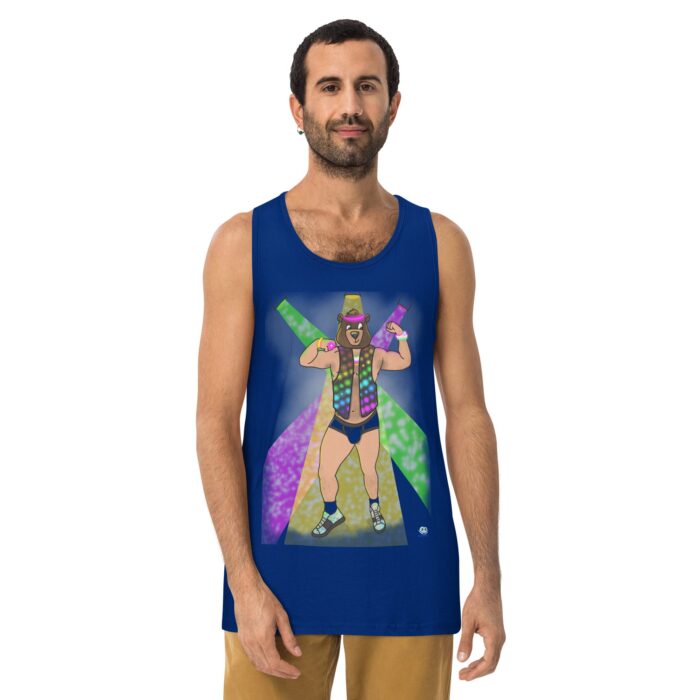 Men’s premium tank top - Circuit Bear - Image 4