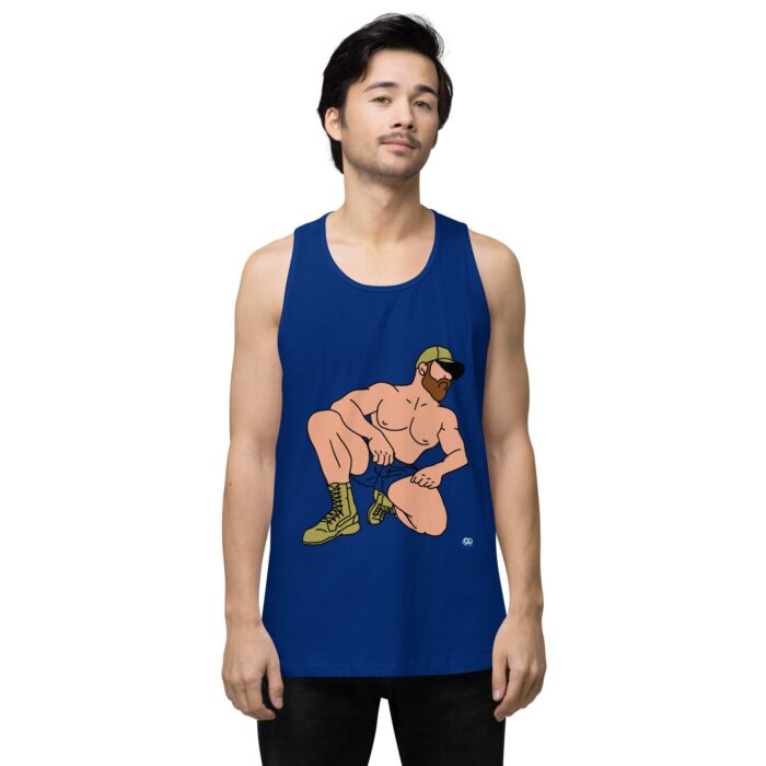 Men’s premium tank top - Combat Boots - Image 7