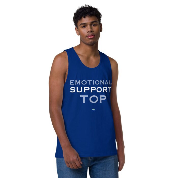 Men’s premium tank top - Emotional Support Top - Image 6