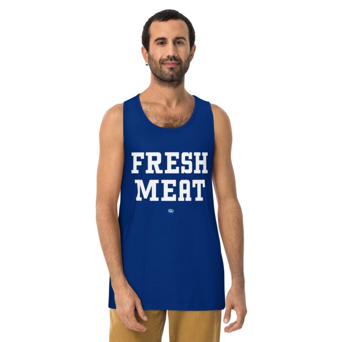 Men’s premium tank top - Fresh Meat - Image 4