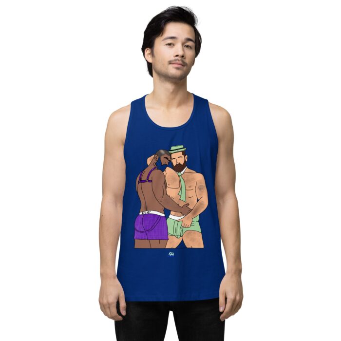 Men’s premium tank top - He's Got a Basket - Image 7
