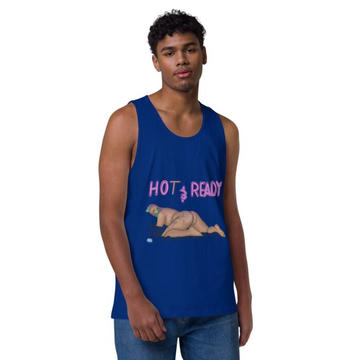 Men’s premium tank top - Hot and Ready