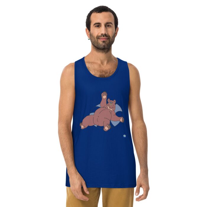 Men’s premium tank top - Inner Tube Bear - Image 4