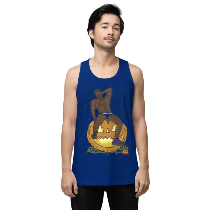Men’s premium tank top - Jack O Lantern - Image 7