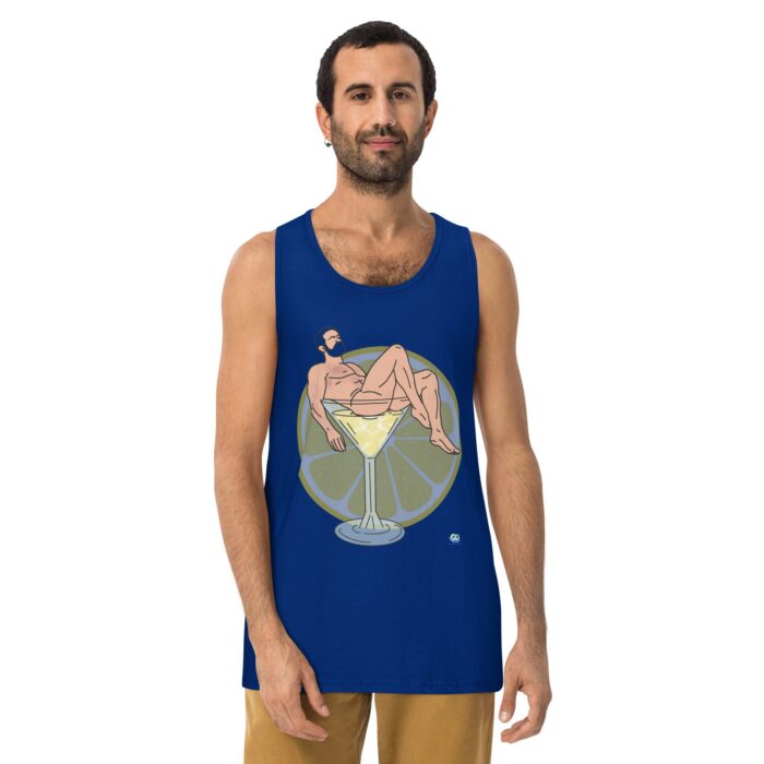 Men’s premium tank top - Lemon Drop - Image 4