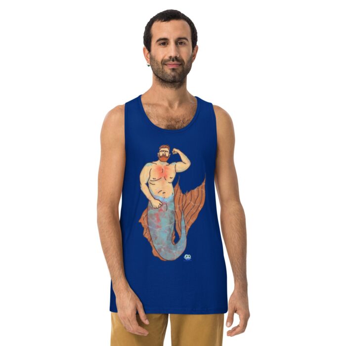 Men’s premium tank top - MerCub Orange - Image 4