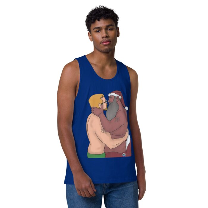 Men’s premium tank top - Mr & Mr Clause - Image 6