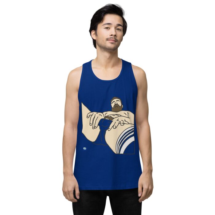Men’s premium tank top - Peekaboo Bush - Image 7
