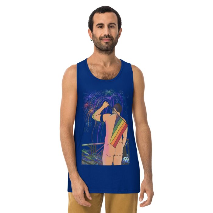 Men’s premium tank top - Pride Parade - Image 4