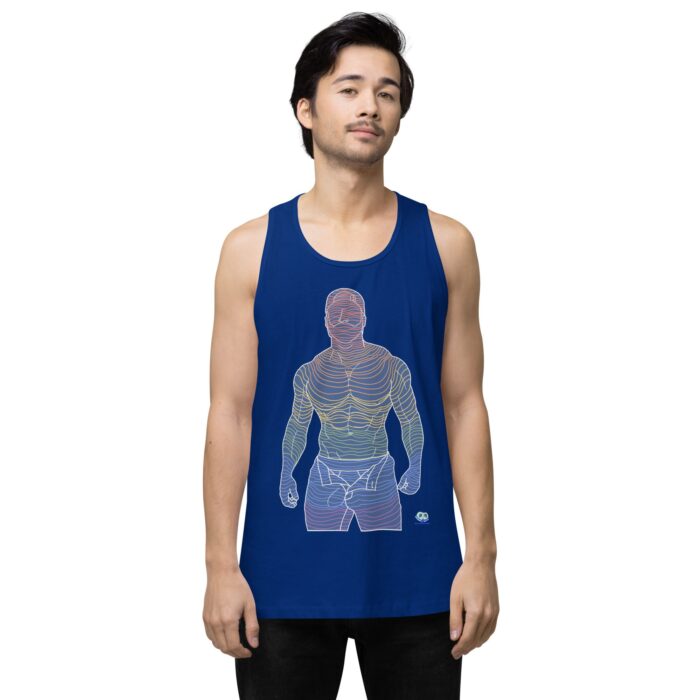 Men’s premium tank top - Ripples - Image 7