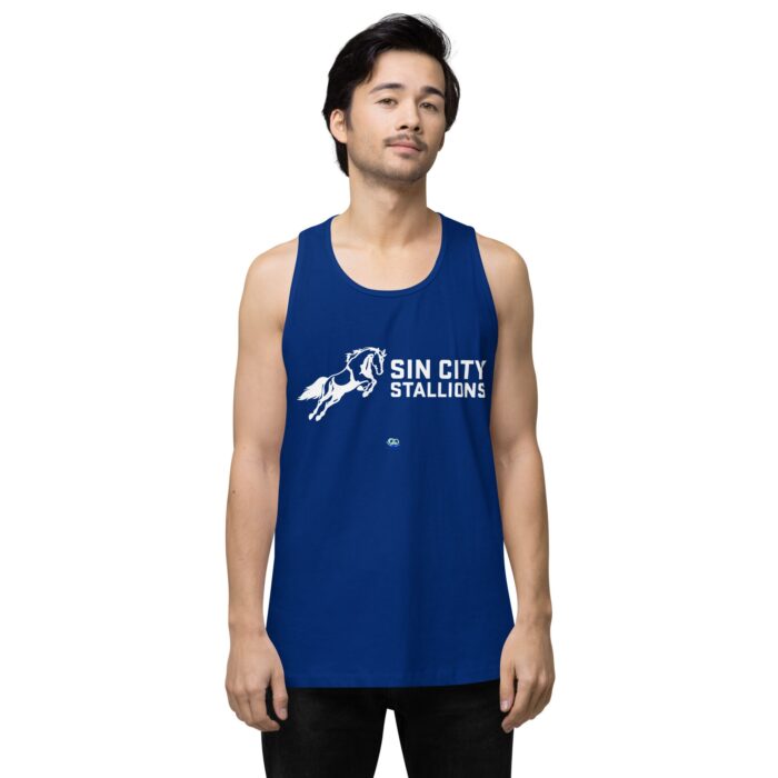 Men’s premium tank top - Sin City Stallions - Image 7