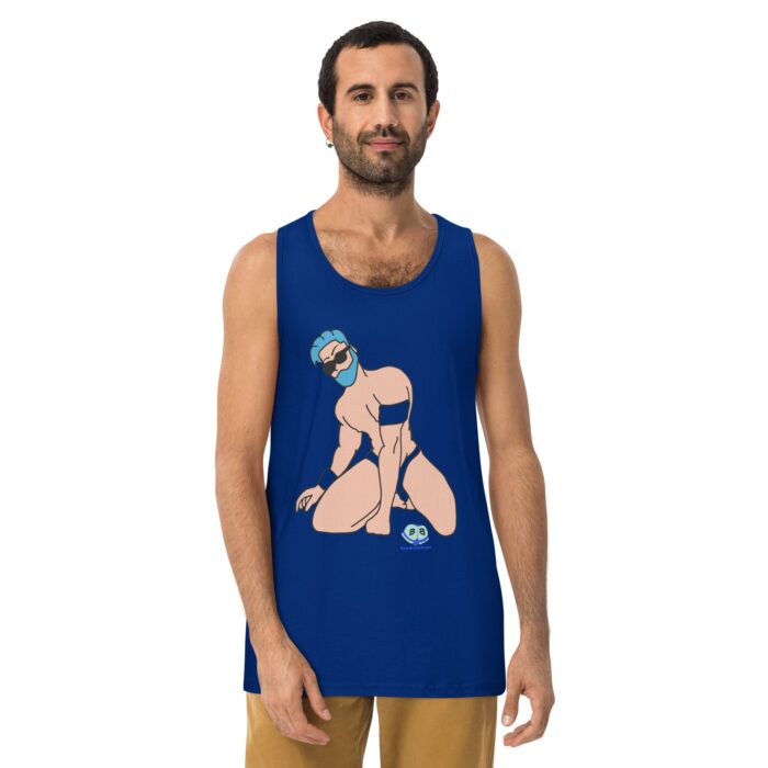 Men’s premium tank top - Blue Hair Armband