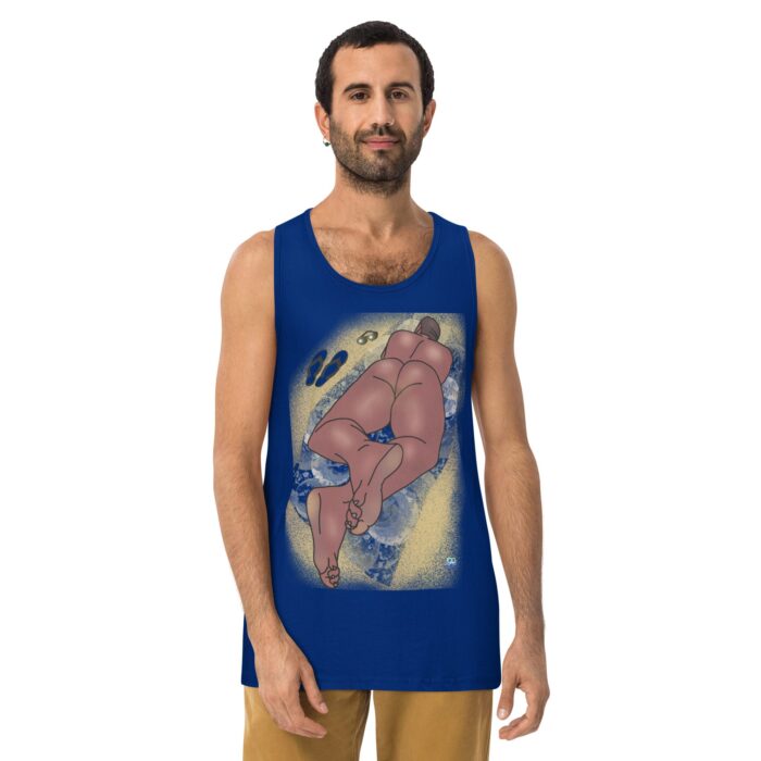 Men’s premium tank top - Suns Out Buns Out - Image 4