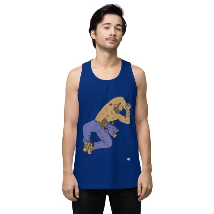 Men’s premium tank top - Teddy Bear Snuggles - Image 7