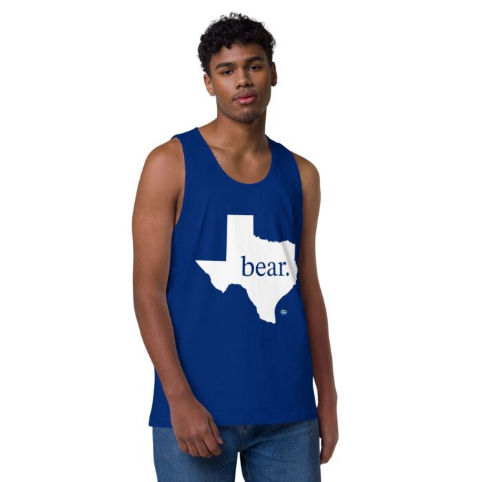Men’s premium tank top - Texas Bear - Image 6