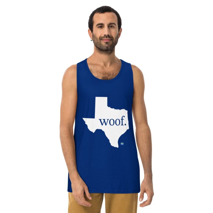 Men’s premium tank top - Texas Woof - Image 4