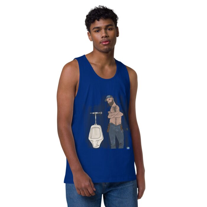 Men’s premium tank top - Urinal - Image 6