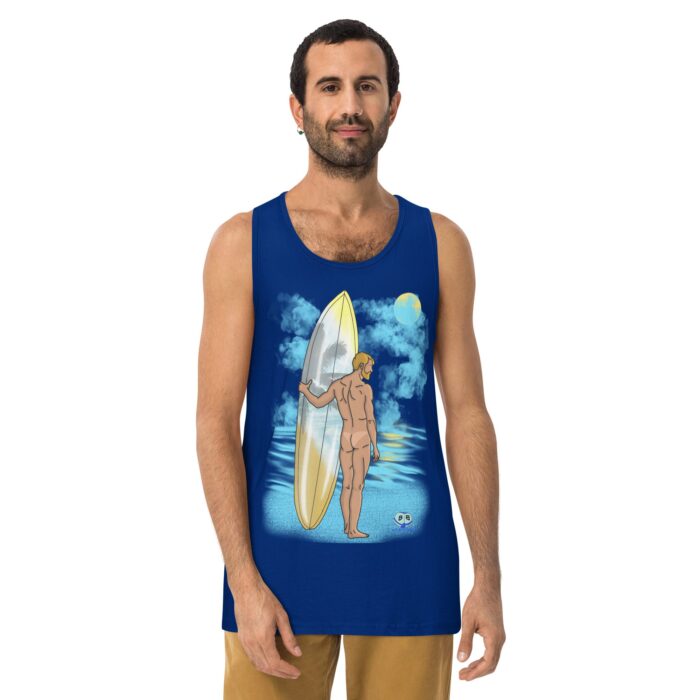 Men’s premium tank top - Tan Lines - Image 4