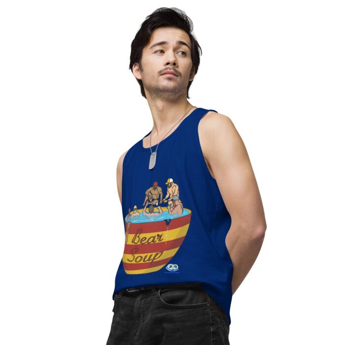 Men’s premium tank top - Bear Soup - Image 10