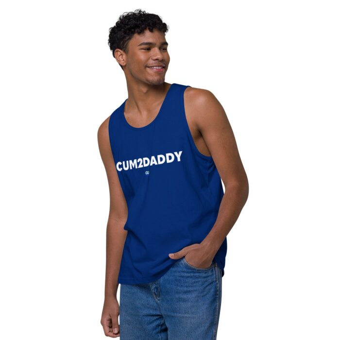 Men’s premium tank top - Cum 2 Daddy - Image 7
