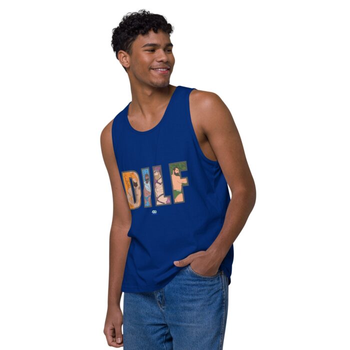 Men’s premium tank top - DILF Cutout - Image 8