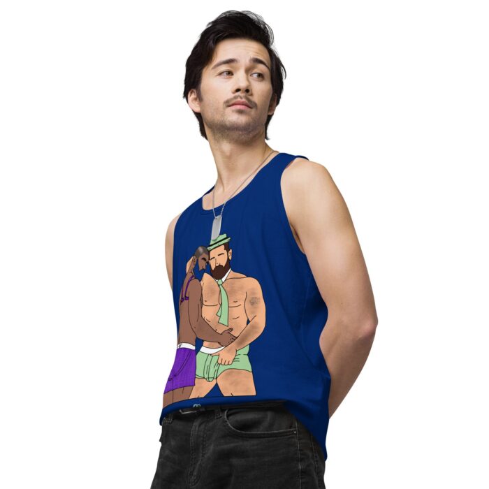 Men’s premium tank top - He's Got a Basket - Image 10