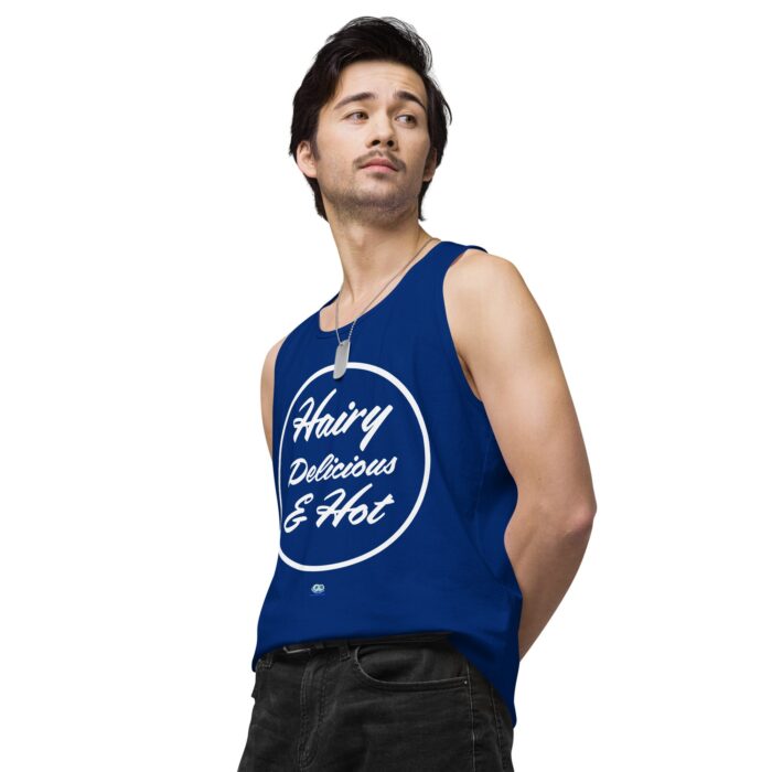 Men’s premium tank top - Hot Hairy Delicious - Image 10