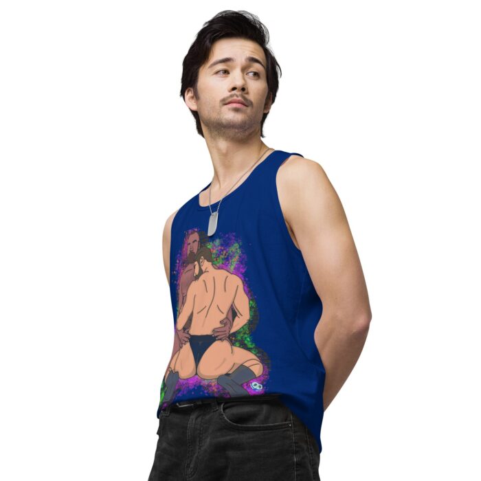Men’s premium tank top - Mesh - Image 10