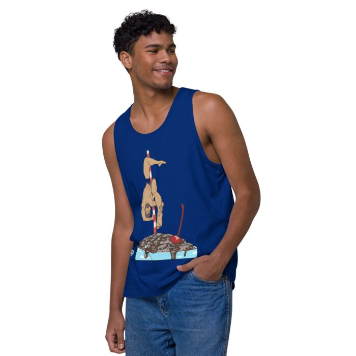 Men’s premium tank top - Milkshake - Image 7