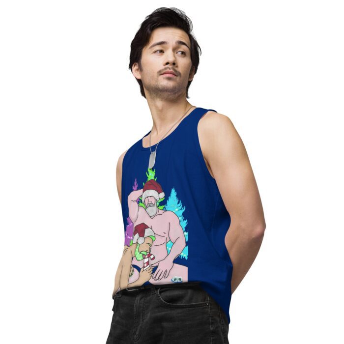 Men’s premium tank top - Peppermint Stick - Image 9