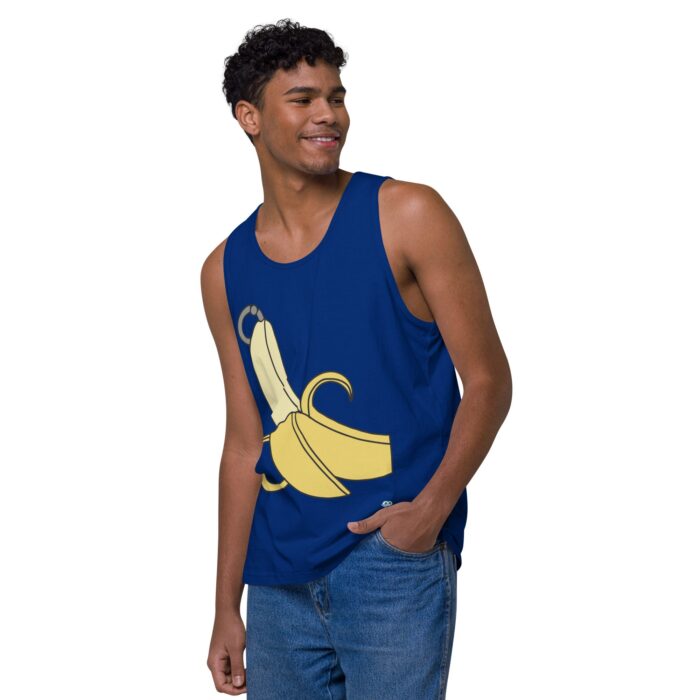 Men’s premium tank top - Pierced Banana - Image 8