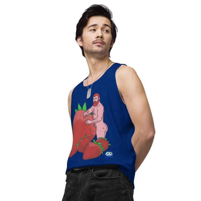 Men’s premium tank top - Red and Wild - Image 10