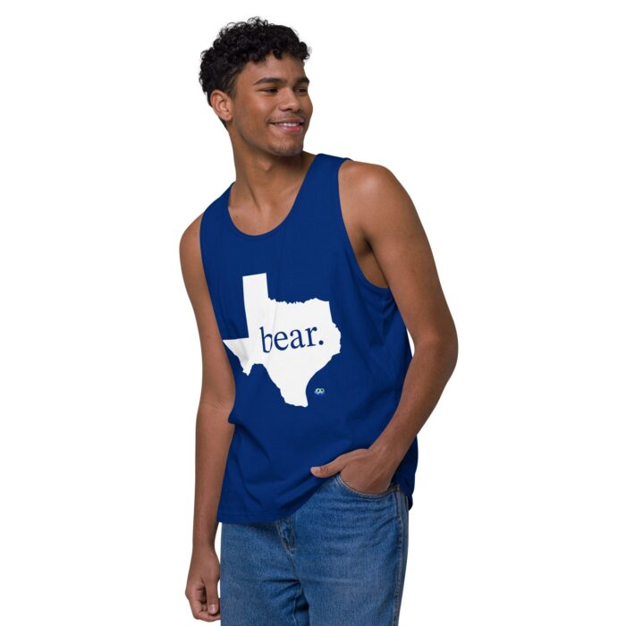 Men’s premium tank top - Texas Bear - Image 8