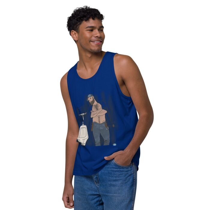 Men’s premium tank top - Urinal - Image 8