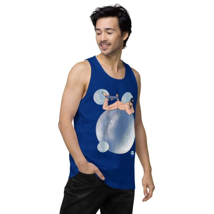Men’s premium tank top - Bubbles - Image 9
