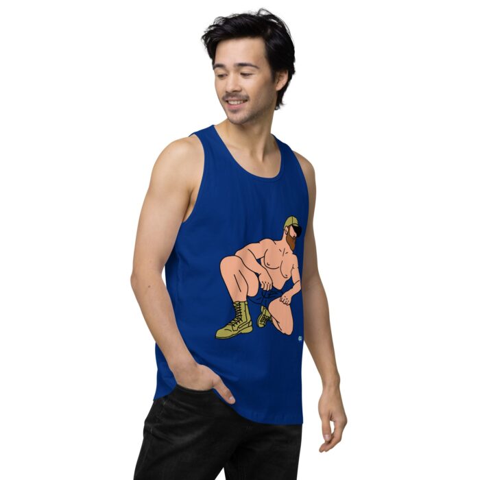 Men’s premium tank top - Combat Boots - Image 9