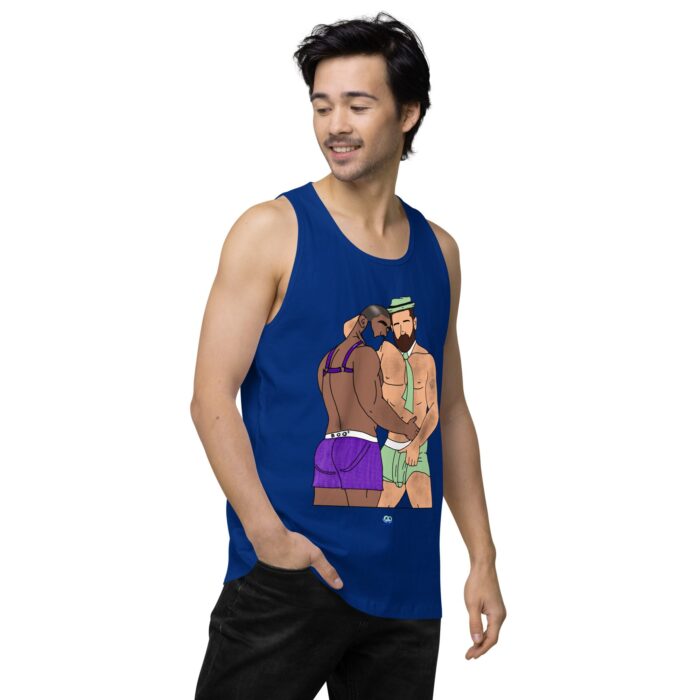 Men’s premium tank top - He's Got a Basket - Image 9