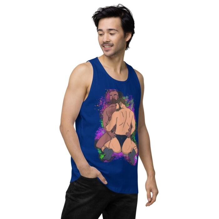 Men’s premium tank top - Mesh - Image 9