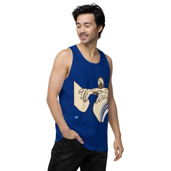 Men’s premium tank top - Peekaboo Bush - Image 9