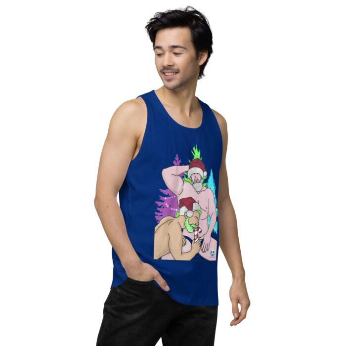 Men’s premium tank top - Peppermint Stick - Image 8