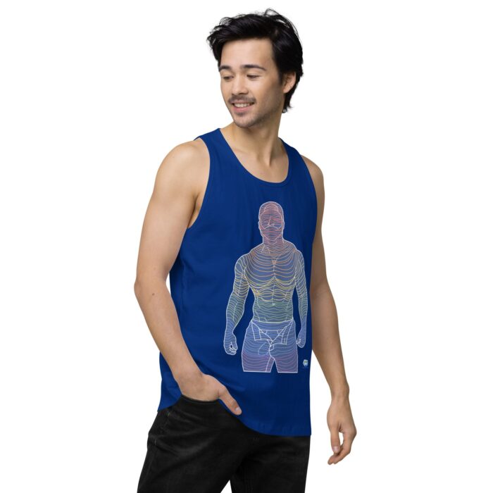 Men’s premium tank top - Ripples - Image 9