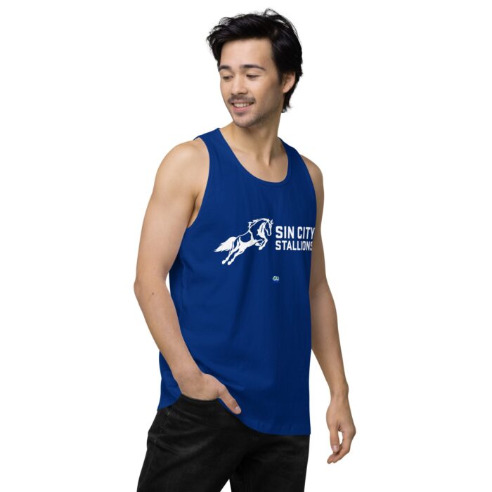 Men’s premium tank top - Sin City Stallions - Image 9