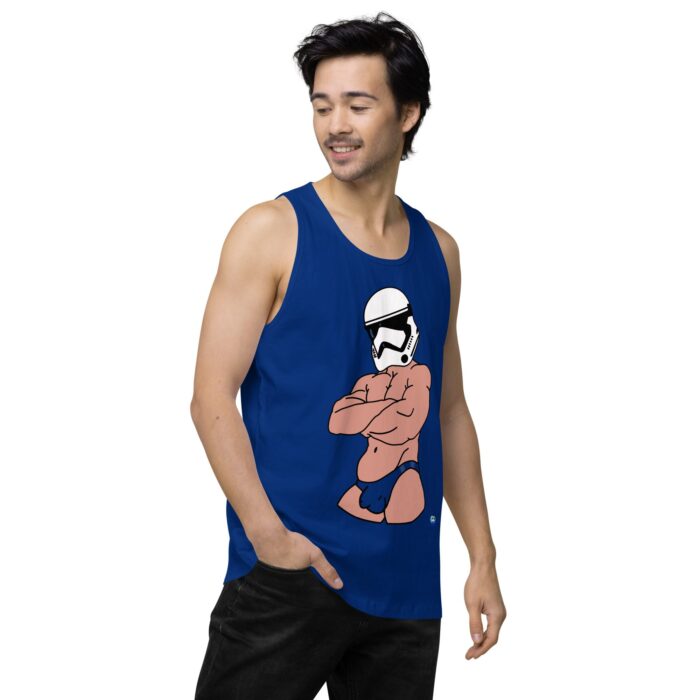 Men’s premium tank top - Super Trooper - Image 9