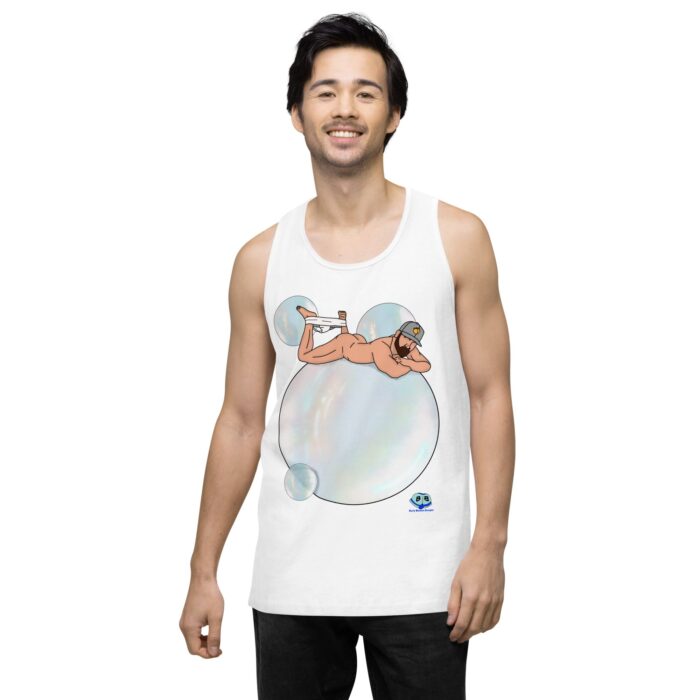 Men’s premium tank top - Bubbles - Image 62