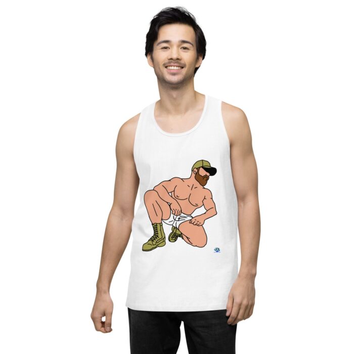Men’s premium tank top - Combat Boots - Image 62