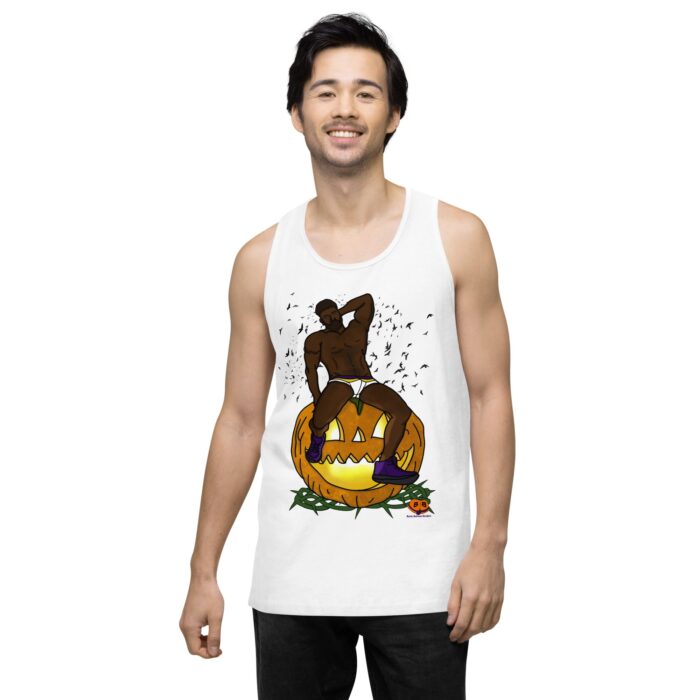 Men’s premium tank top - Jack O Lantern - Image 62