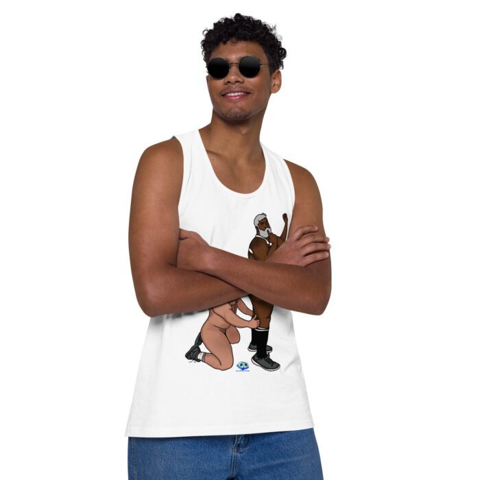 Men’s premium tank top  - Let's Get These Off - Image 50